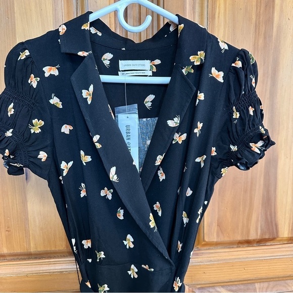 Urban Outfitters Spring Day Butterfly MIDI Wrap Dress - Picture 5 of 15